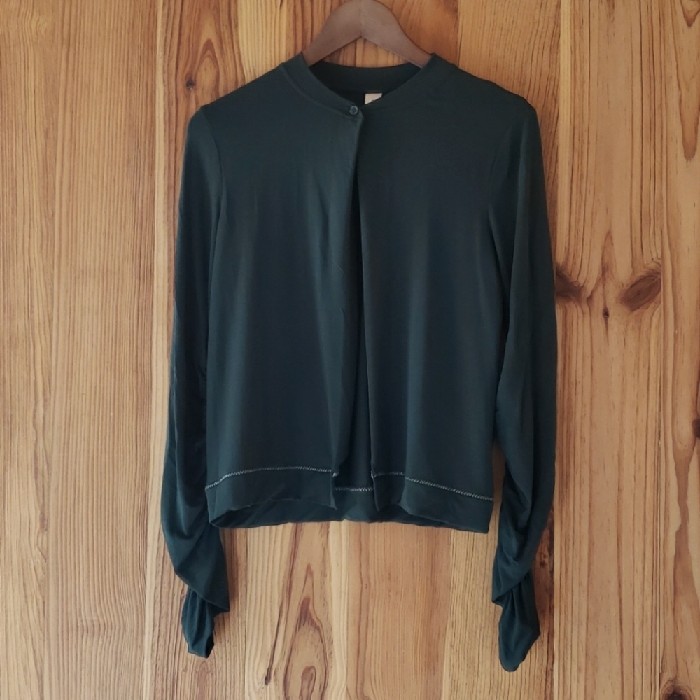 Carven - Dark Green Long-Sleeve Cardigan - S - Never Worn